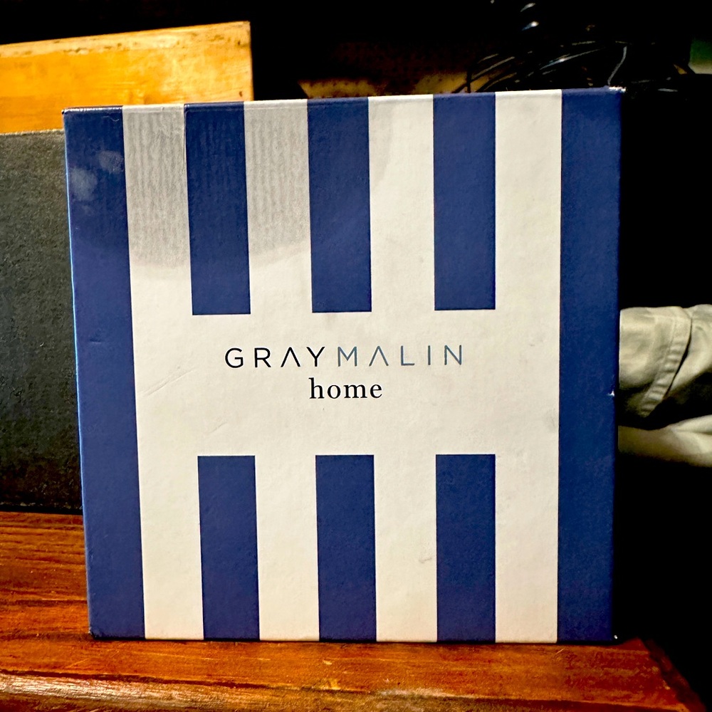 Gray Malin Home Striped Blue and White Book
